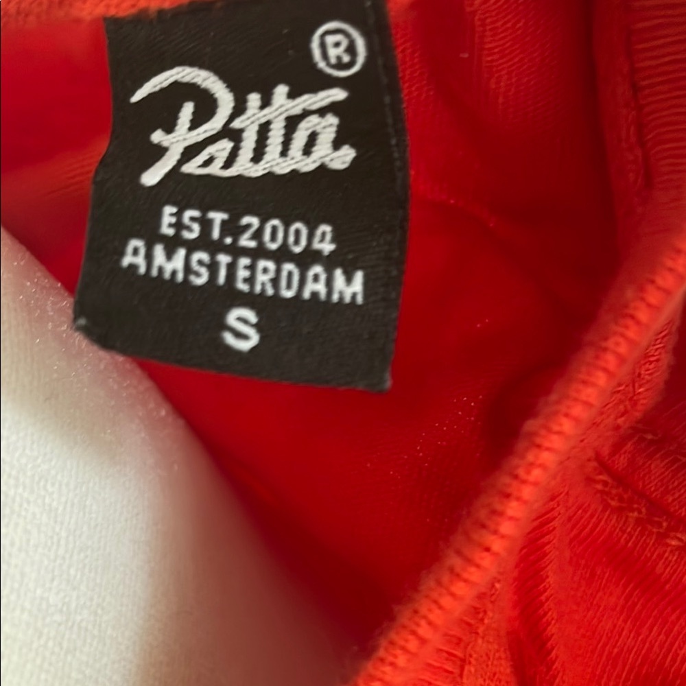 Patta Vibrant Red Tee with Bold White Logo - Picture 2 of 5